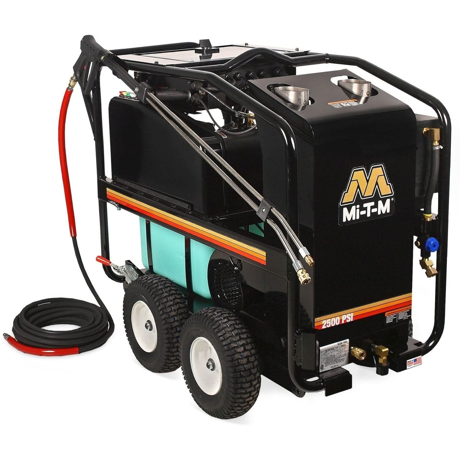 Mi-T-M HSE-2504-0M30 HSE Series 2500 PSI Electric Belt Drive Hot Water Pressure Washer
