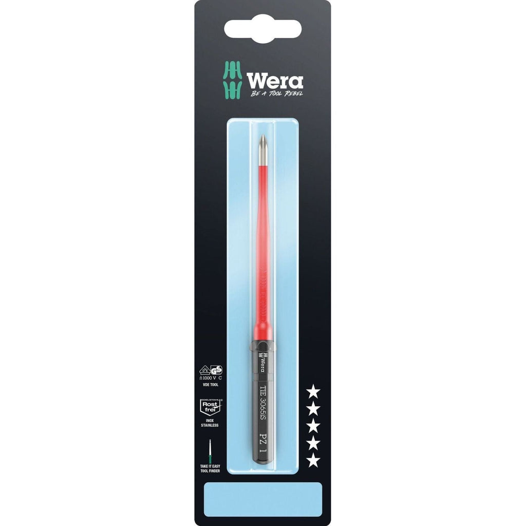 Wera Kraftform Kompakt VDE 3065 Is Pz Take It Easy SB, Stainless Steel, Pz 1x157-mm.