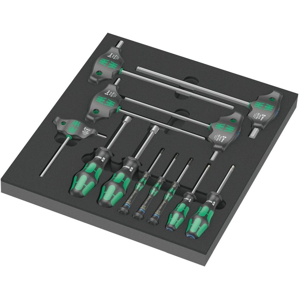 Wera 9713 Foam Insert Hex Screwdriver Set 1, 12-Pieces