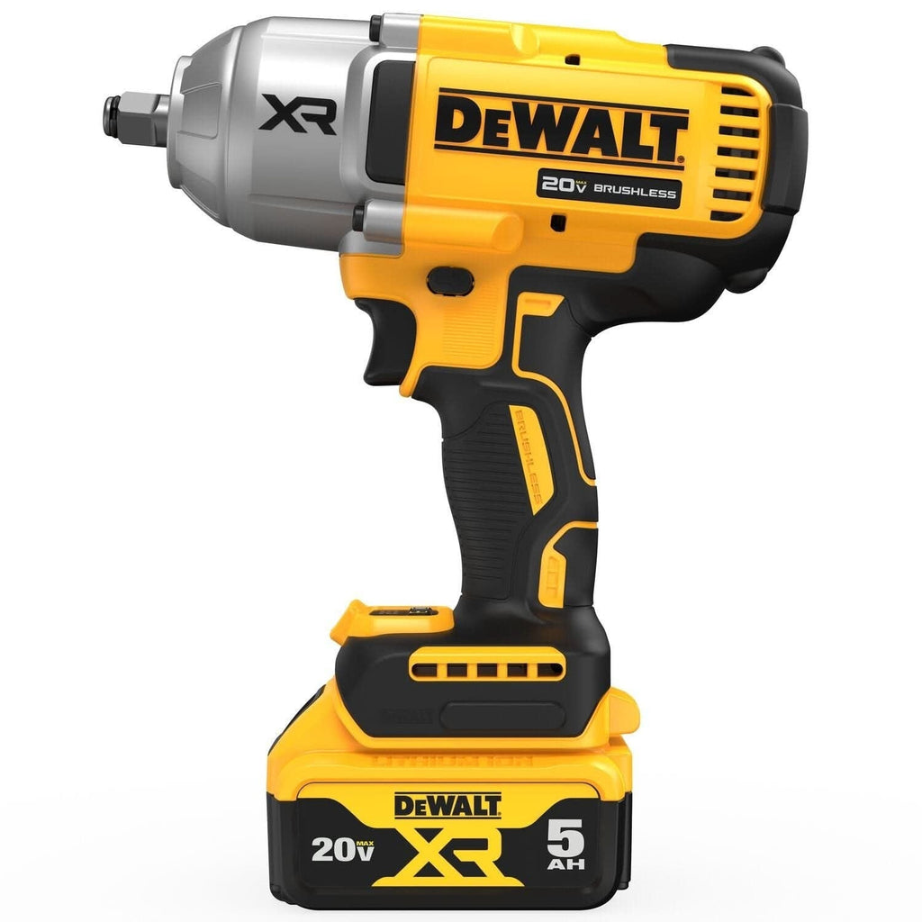 DeWalt DCF900P2 20V MAX XR 1/2" High Torque Impact Wrench with Hog Ring Anvil 5.0Ah Kit