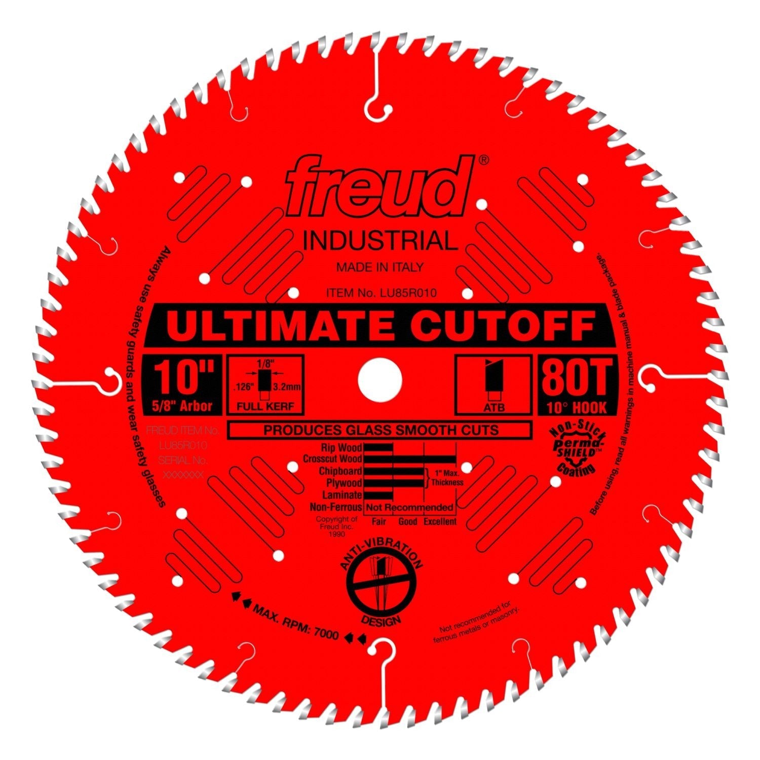 Freud LU85R010 10 in. Ultimate Cut-Off Blade