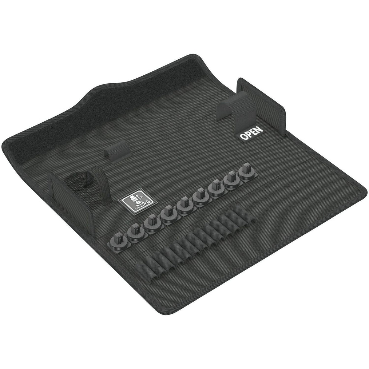 Wera 9472 Textile Box Safe-Torque, For Up To 23-Pieces, Empty, 240x47x148-mm.