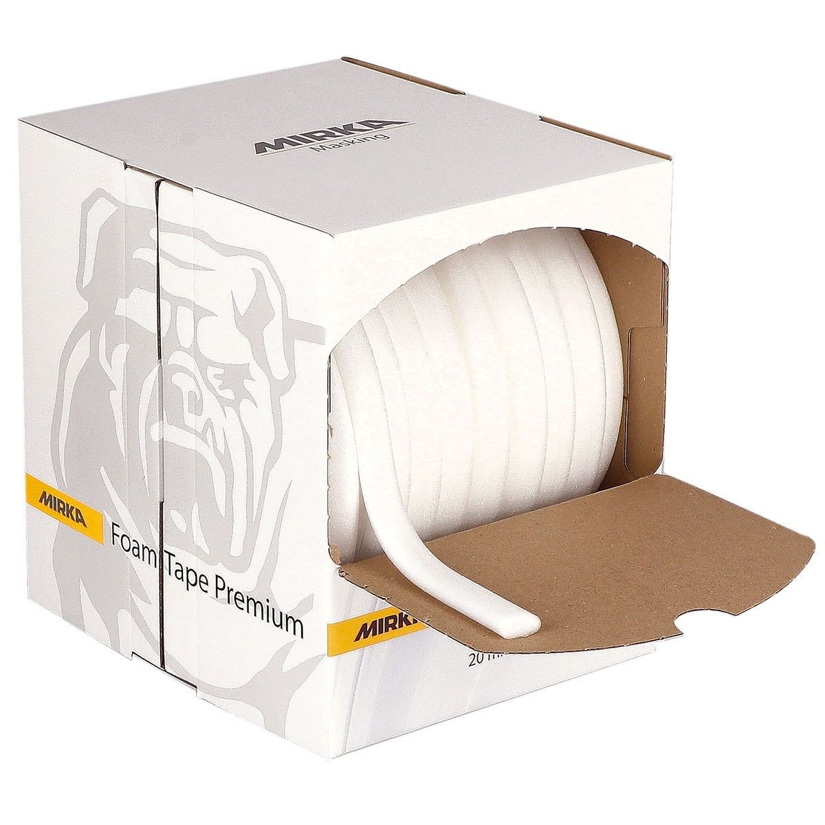 Mirka Foam Tape Premium 0.79-in. x 164-ft Foam Masking Tape for Car Door Jambs (9190165001)