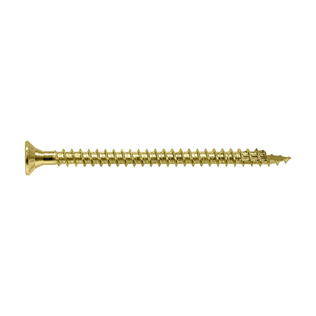 Simpson Strong-Tie SDCF22434 Strong-Drive SDCF TIMBER-CF Screw, 0.315-in. x 4-3/4-in. T40, Yellow Zinc, 250-Pack