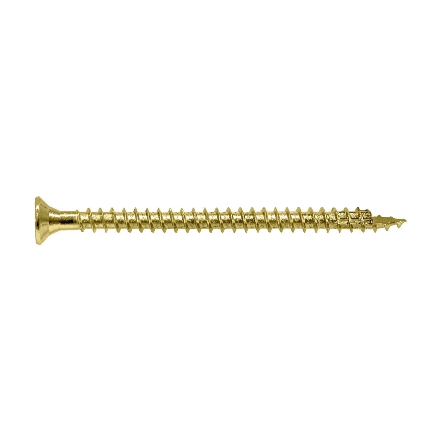 Simpson Strong-Tie SDCF22434 Strong-Drive SDCF TIMBER-CF Screw, 0.315-in. x 4-3/4-in. T40, Yellow Zinc, 250-Pack