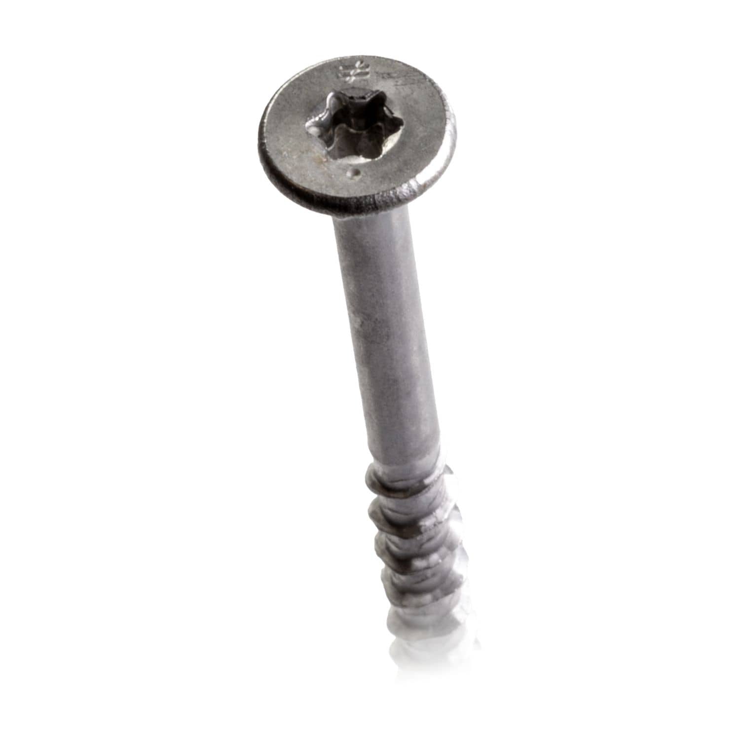 Simpson Strong-Tie T12400WP-RP5 Deck-Drive DWP WOOD SS Screw, #12 x 4-in. T-27, Flat Head, Type 316, 5-Pack