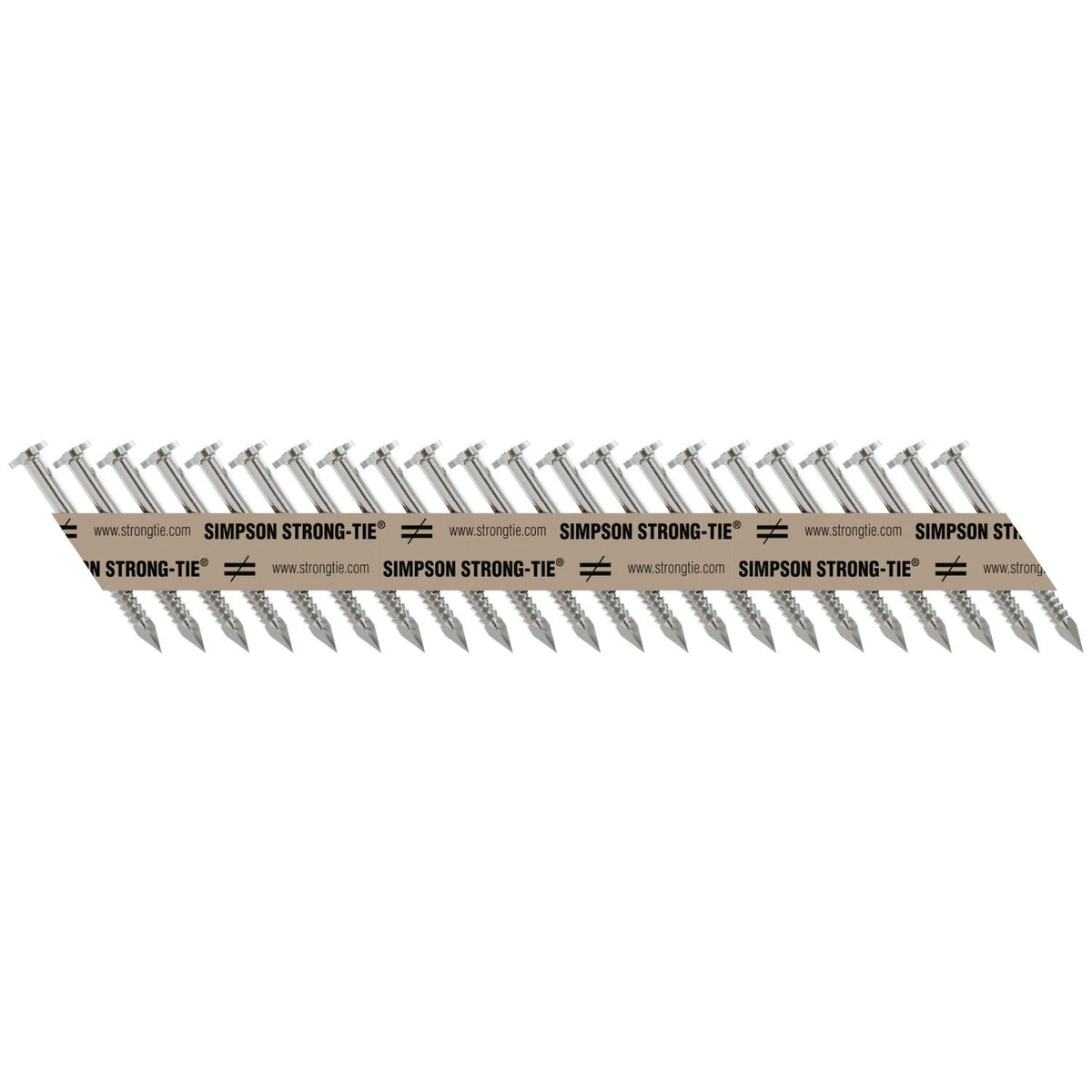 Simpson Strong-Tie T10A150MCN Strong-Drive 33° SCNR RING-SHANK CONNECTOR Nail, 1-1/2-in. x .131-in. Type 316, 1500-Pack