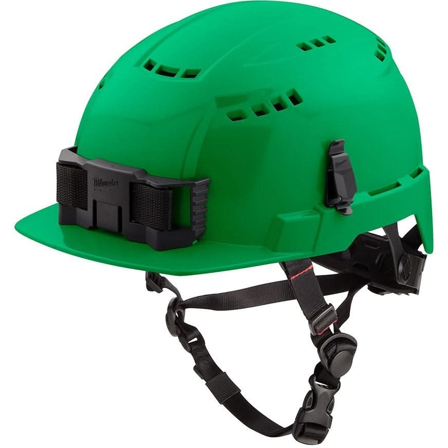 Milwaukee 48-73-1326 Green Front Brim Vented Safety Helmet - Type 2, Class C