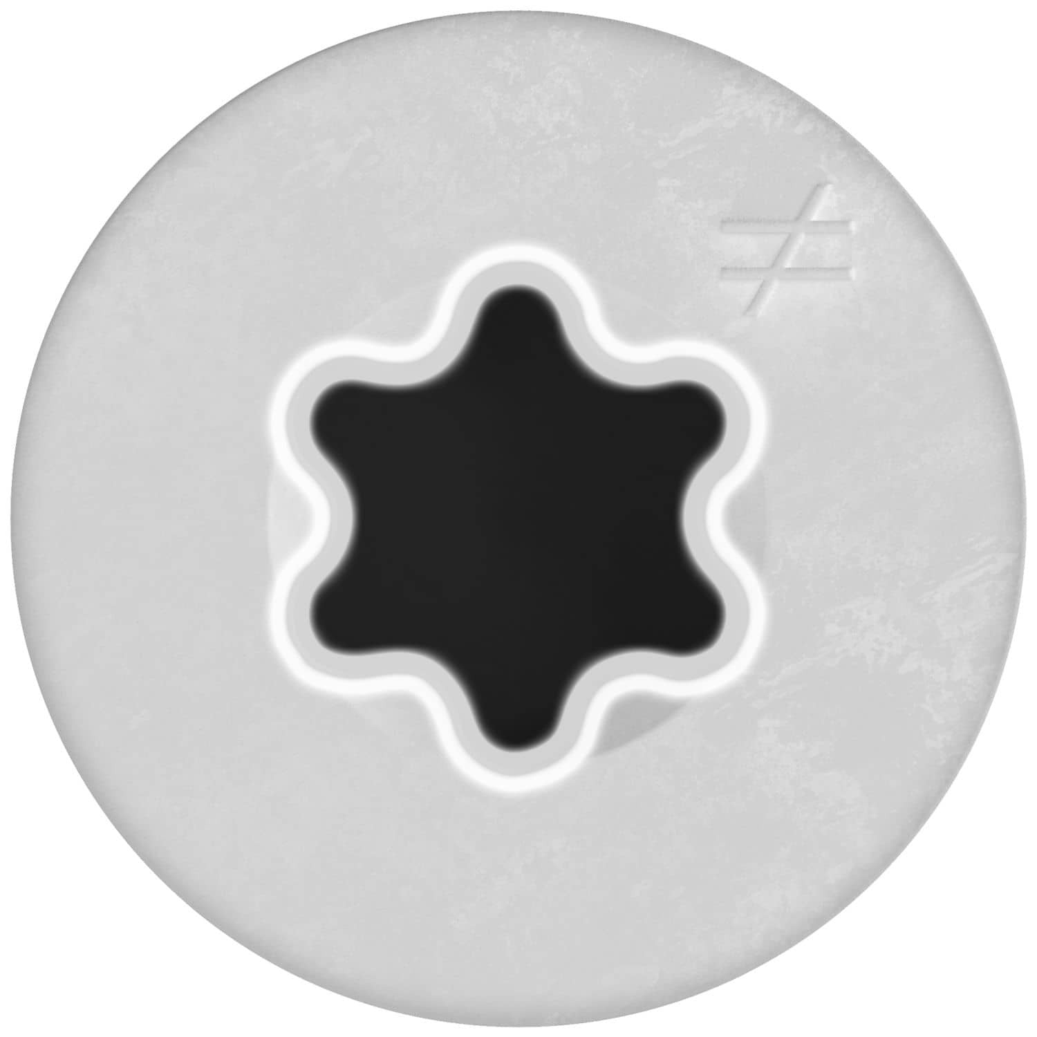 Simpson Strong-Tie TNTW18214TFC8 Titen Turbo, 3/16-in. x 2-1/4-in. 6-Lobe Flat-Head Concrete and Masonry Screw, White, 8-Pack