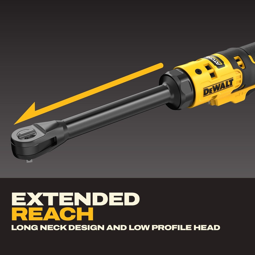 DeWALT DCF514EB ATOMIC 20V MAX Brushless Cordless 1/4-in. Extended Reach Ratchet, Tool Only