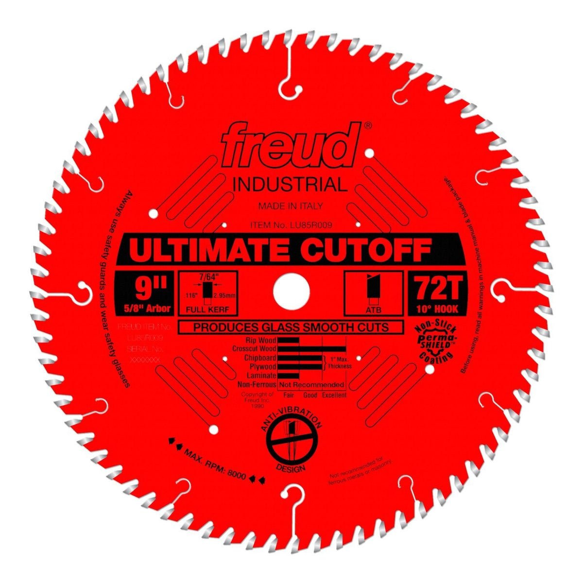 Freud LU85R009 9 in. Ultimate Cut-Off Blade