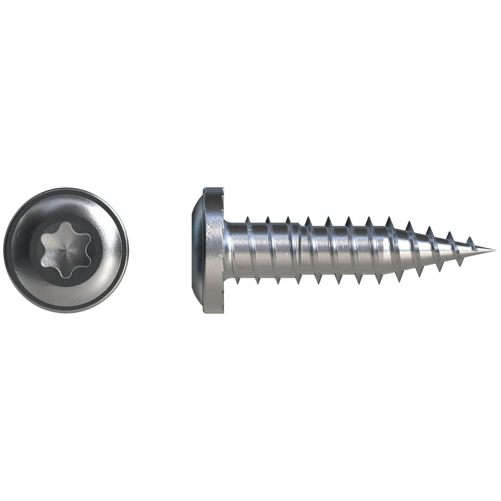 Simpson Strong-Tie FPH34B1018-5K FPH Flat Pan-Head Screw, #10 x 3/4-in. T20, Clear Zinc, 5000-Pack