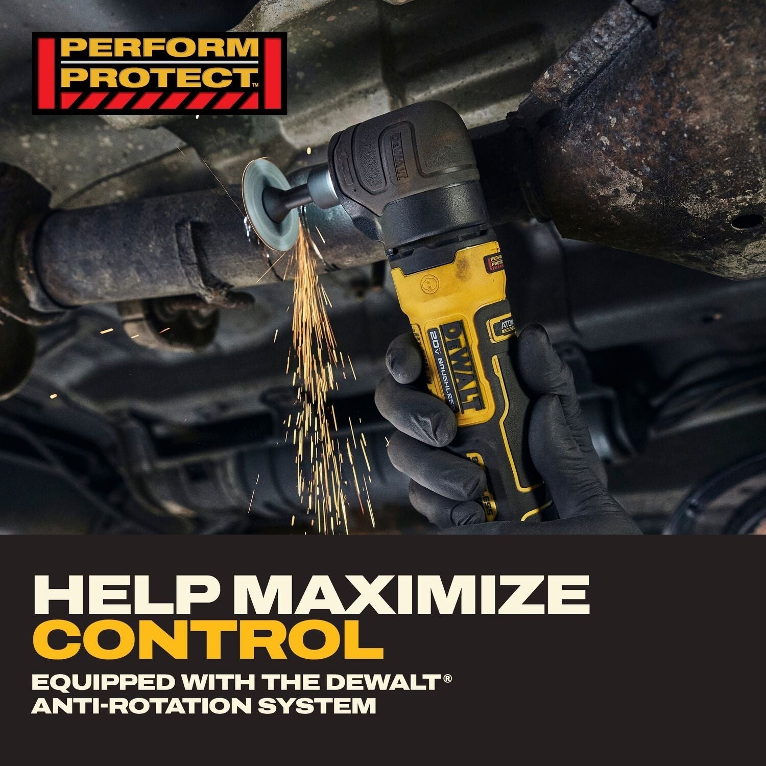 DeWALT DCG422B 20V MAX ATOMIC Right Angle Die Grinder 3.5Ah POWERSTACK Kit
