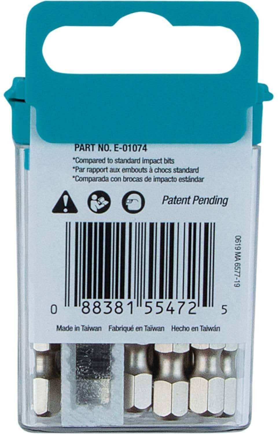 Makita E-01074 Impact XPS T25 Torx 2" Power Bit, 15/pk