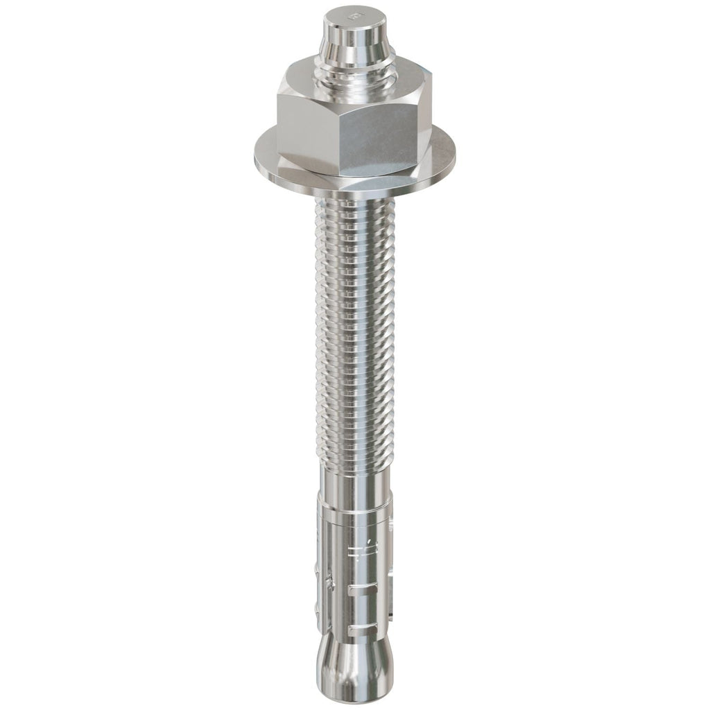 Simpson Strong-Tie STB2-50434S4F25 Strong-Bolt 2, 1/2-in. x 4-3/4-in. Type 304 Stainless-Steel Wedge Anchor, Fully Assembled, 25-Pack