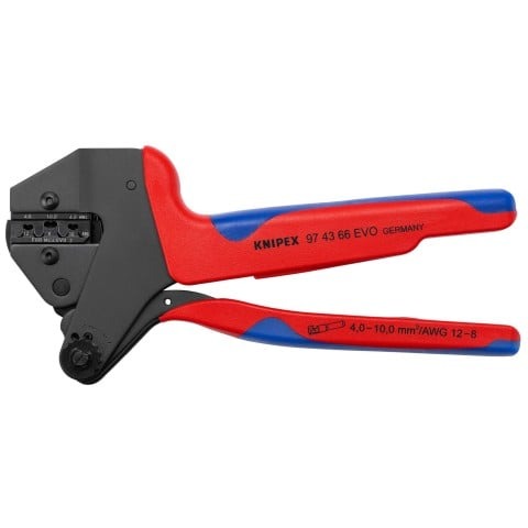 Knipex 8-1/4-in. Crimp System Pliers for MC4 Evo 2 Connectors (97 43 66 EVO)