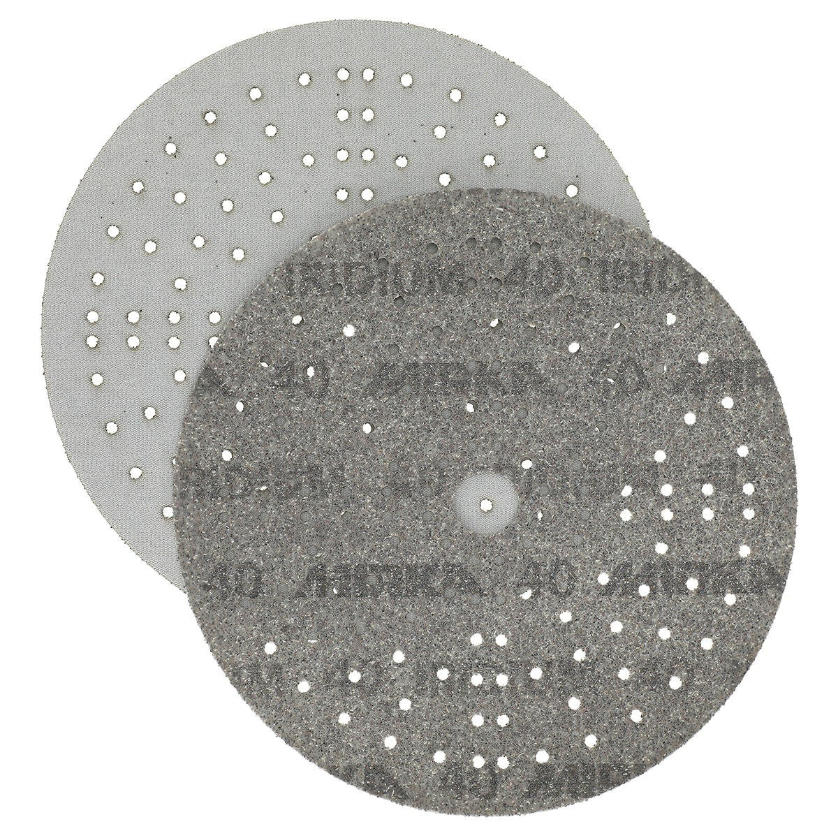 Mirka Iridium 8-in. 40 Grit Grip Sanding Disc, 133 Holes (24-8MH-040)