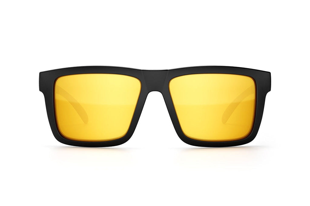 Heat Wave XL VISE Z87 Black Frame Gold Lens Sunglasses