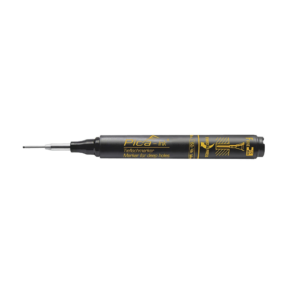 Pica 150/46/SB Black Ink Marker For Deep Hole, 1-Pack