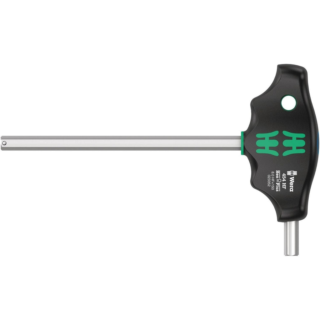 Wera 454 Hf T-Handle Hexagon Screwdriver Hex-Plus With Holding Function, 8x150-mm.