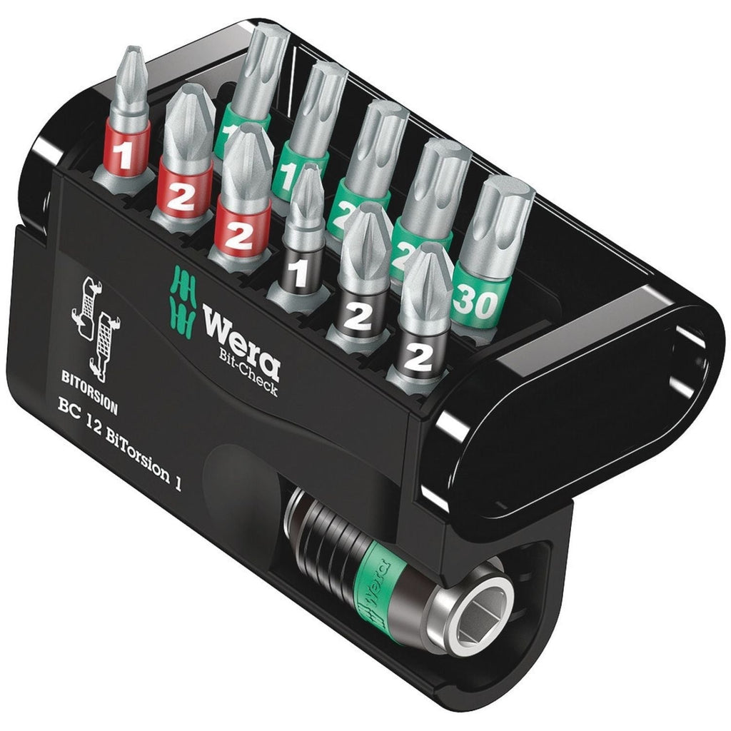 Wera Bit-Check 12 Bitorsion 1, 12-Pieces