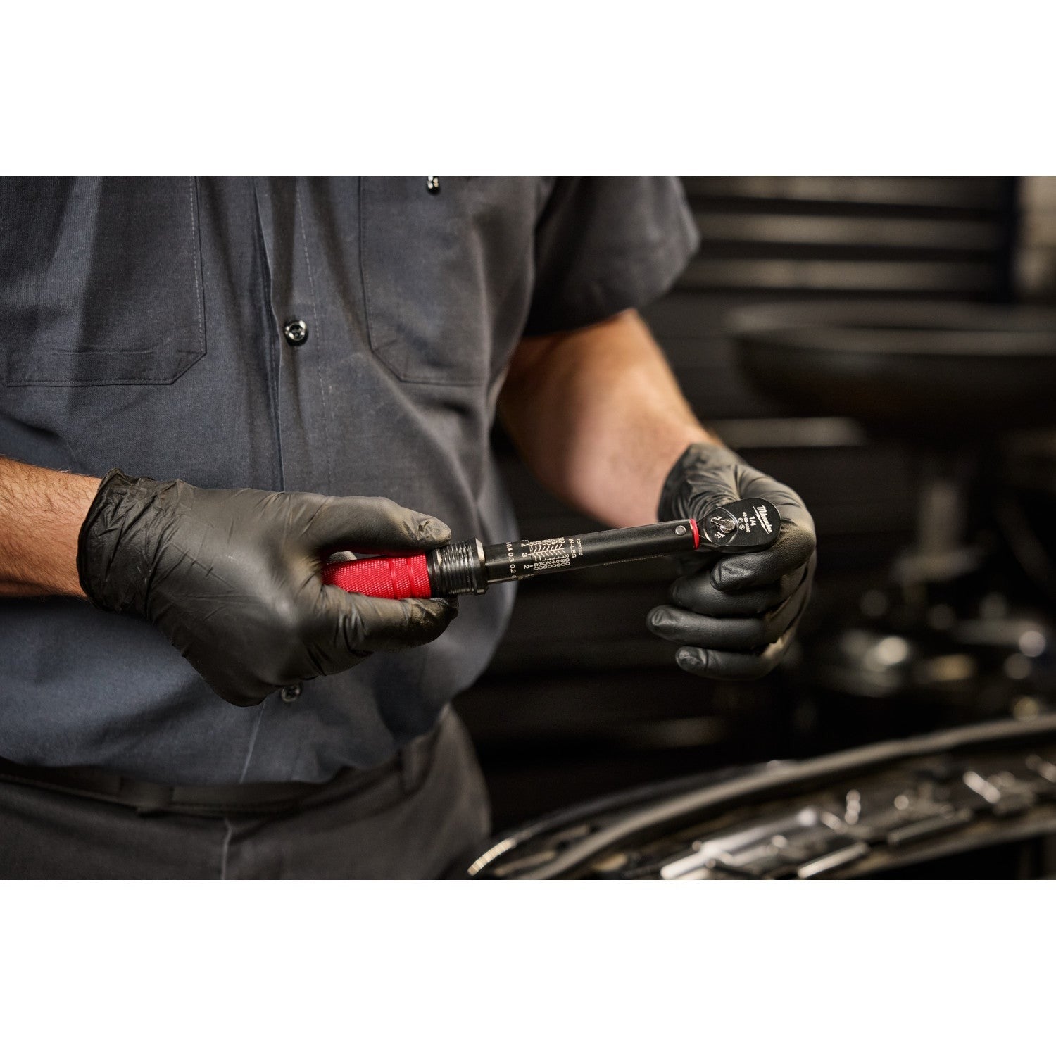 Milwaukee 48-22-9200 1/4-in. Drive Click Torque Wrench, 40-200 in·lb