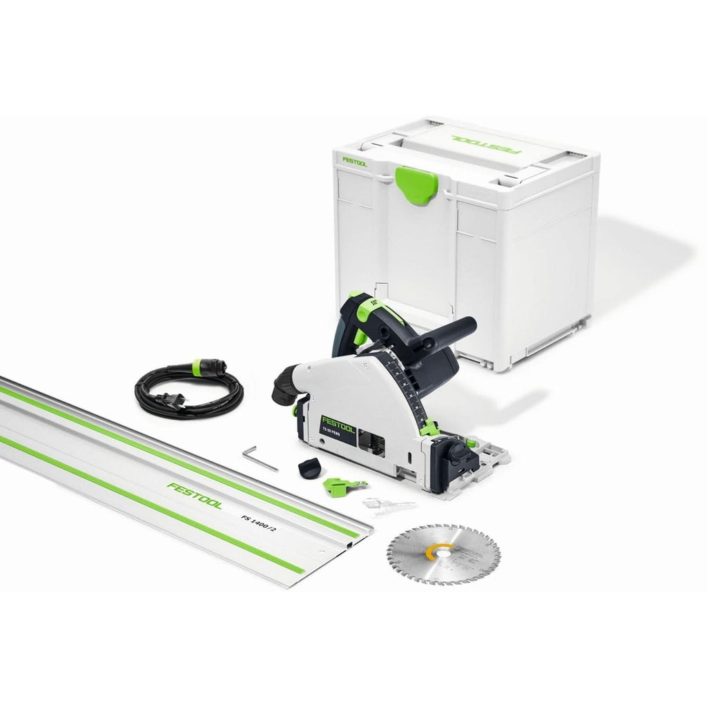 Festool 577014 TS 55 F Plunge Cut Track Saw with 55-in Guide Rail w/ Systainer3