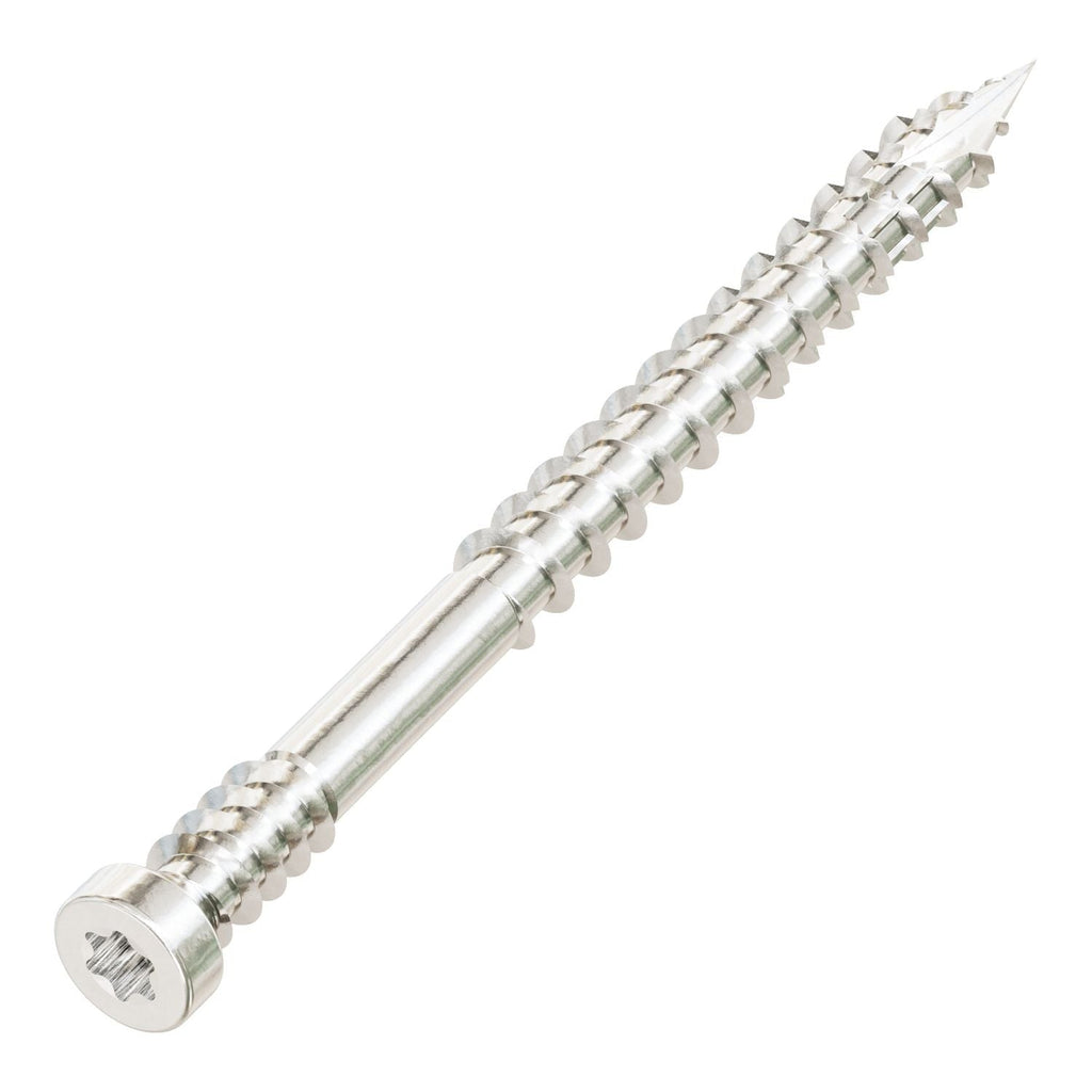 Simpson Strong-Tie FT07200T450 Finish Trim Screw, #7 x 2-in. T10, Trim-Head, Type 316, 450-Pack