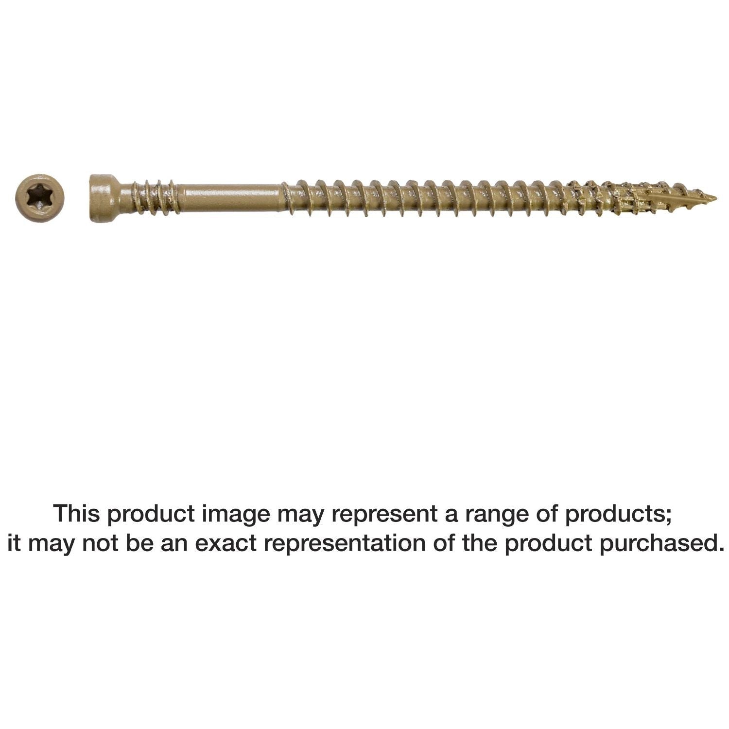 Simpson Strong-Tie FT07212R400W Finish Trim Screw, #7 x 2-1/2-in. T10, Trim-Head, Quik Guard, White, 400-Pack