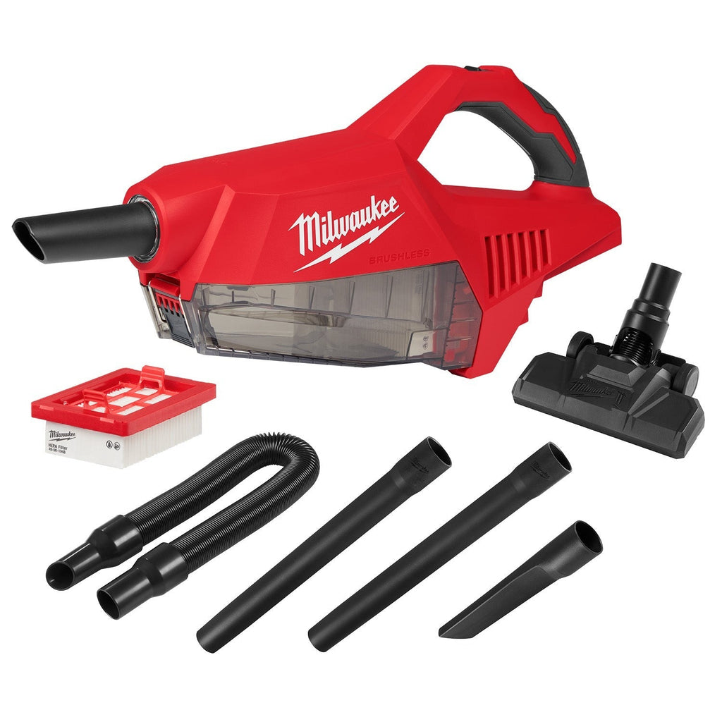 Milwaukee 0892-20 M18 Brushless Handheld Vacuum w/ M18 REDLITHIUM 2.0Ah Compact Battery Pack