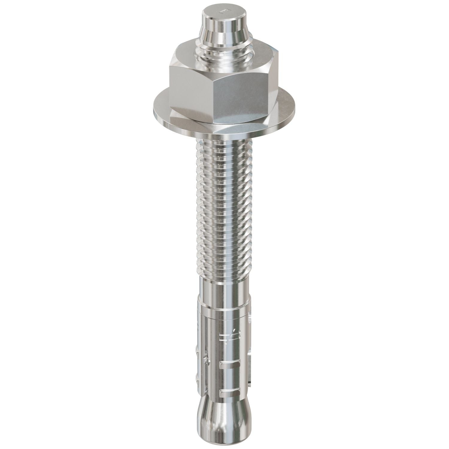 Simpson Strong-Tie STB2-50414S4F25 Strong-Bolt 2, 1/2-in. x 4-1/4-in. Type 304 Stainless-Steel Wedge Anchor, Fully Assembled, 25-Pack