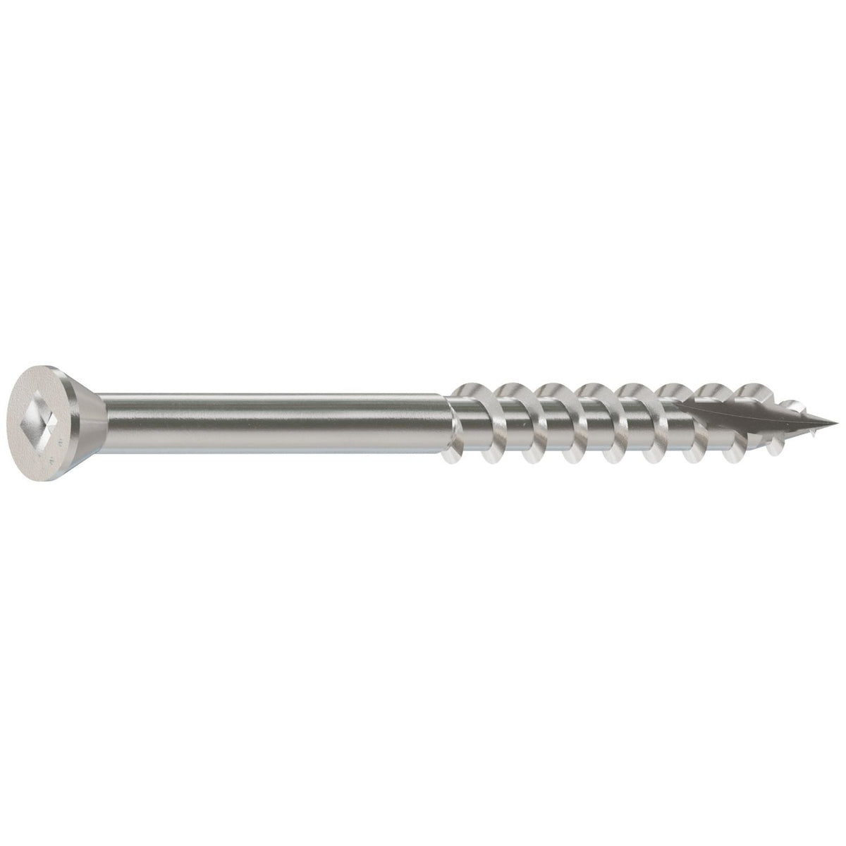Simpson Strong-Tie S07200FB5 Trim-Head Screw, Square Drive, #7 x 2-in. #1 SQ, Type 305, 5-lb.
