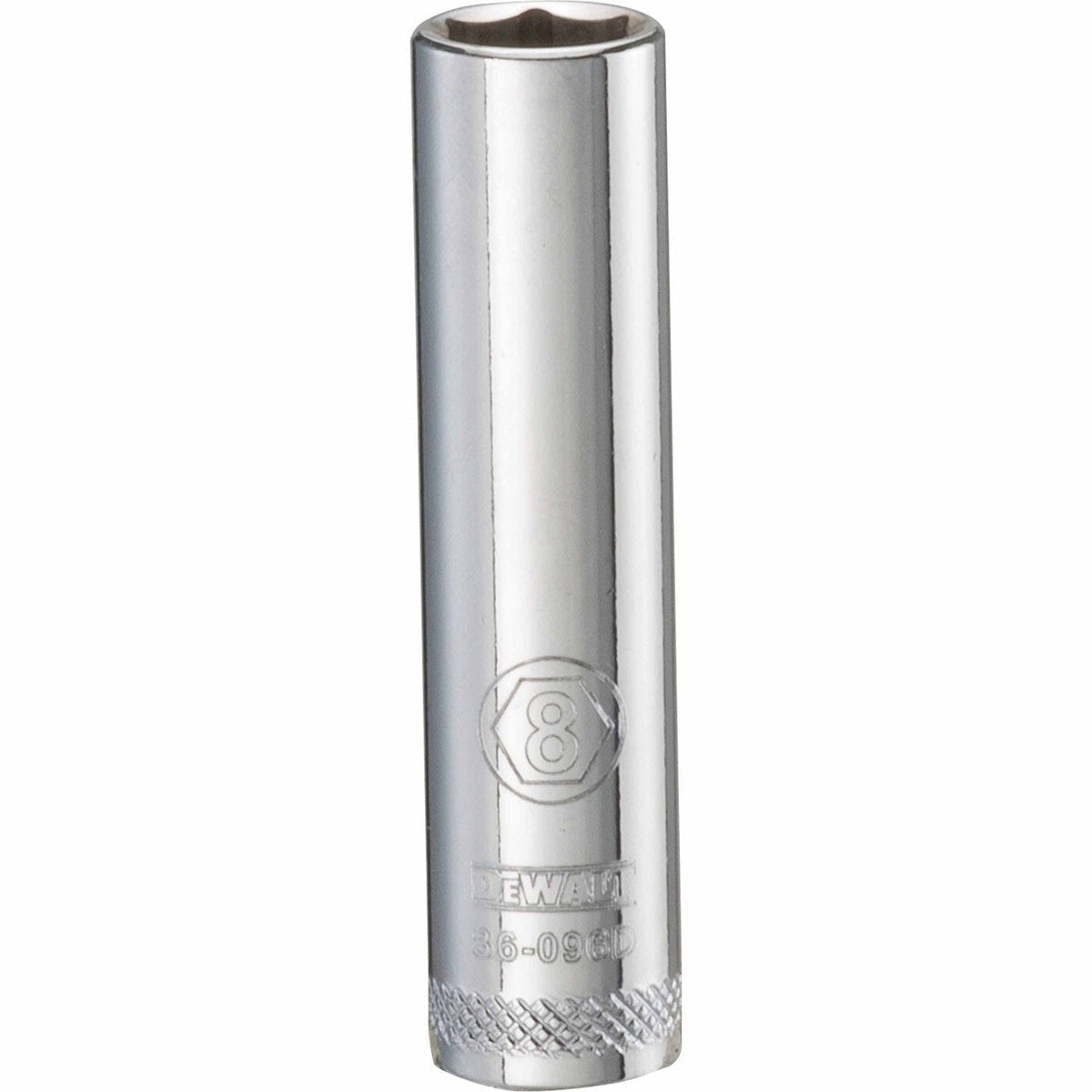 DEWALT 1/4 in. Drive 8 mm 6-Point Deep Socket with Chrome Vanadium Steel (DWMT86096OSP)