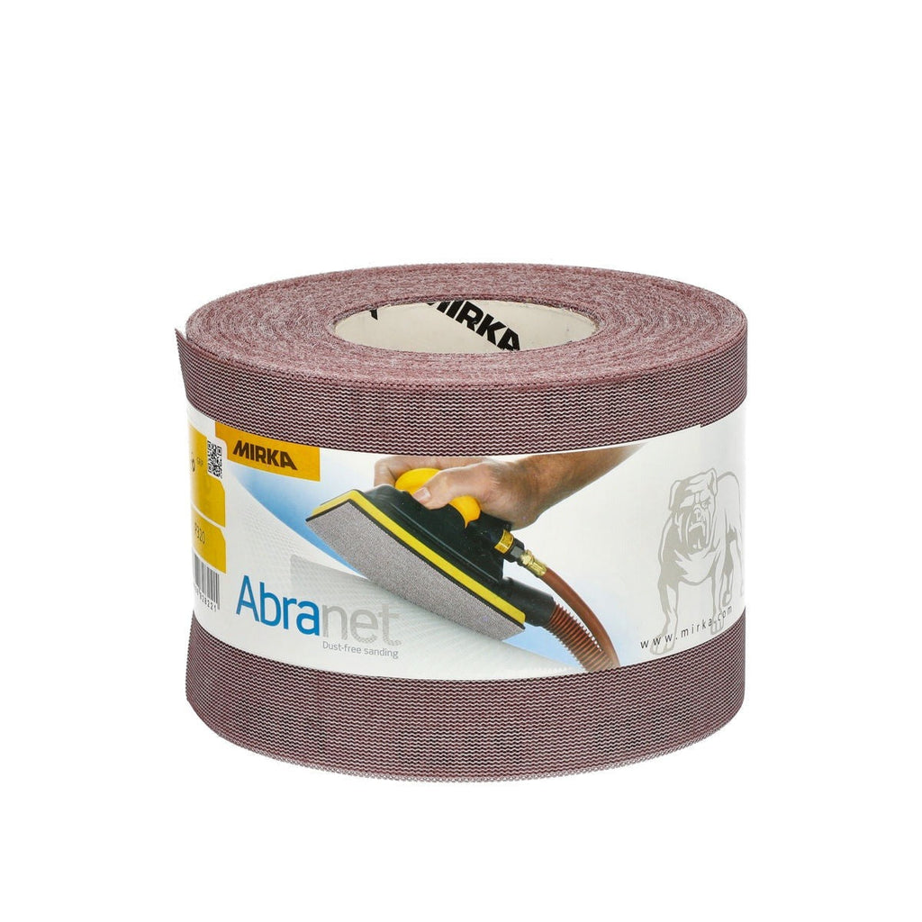 Mirka Abranet 3.67-in. x 82-ft. P320 Grip Sanding Roll for Dust-Free Sanding (9A-593-320)
