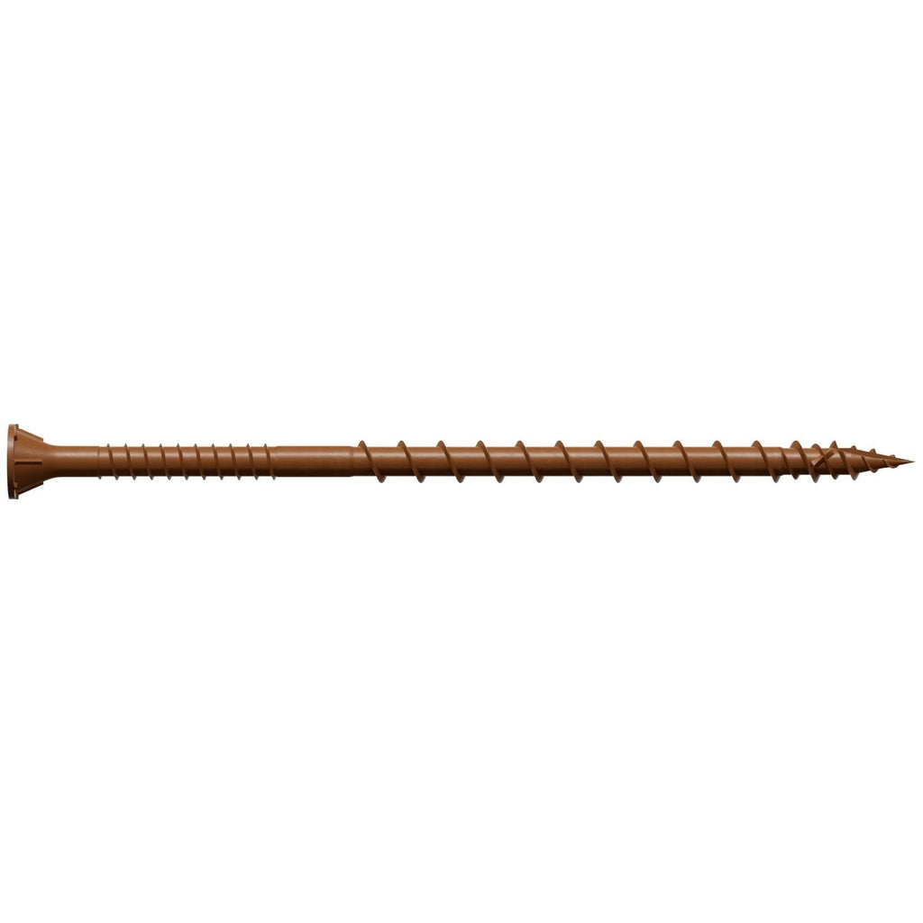 Simpson Strong-Tie DSVR4MB Deck-Drive DSV WOOD Screw, #10 x 4-in. T-25, Flat Head, Quik Guard, Red, 1000-Pack