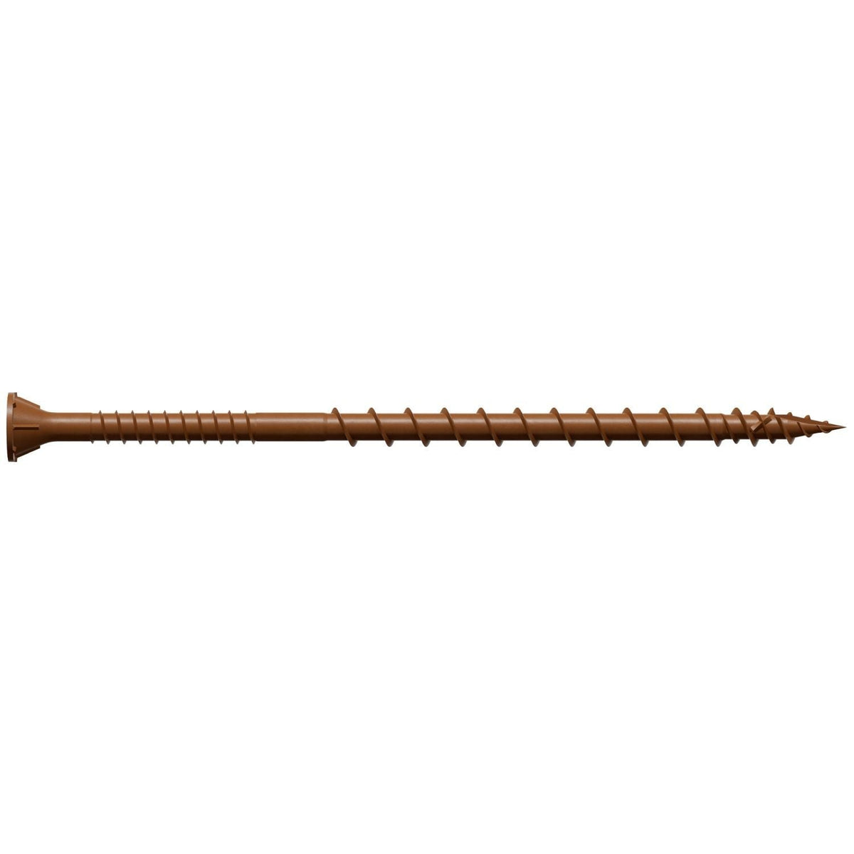 Simpson Strong-Tie DSVR4MB Deck-Drive DSV WOOD Screw, #10 x 4-in. T-25, Flat Head, Quik Guard, Red, 1000-Pack