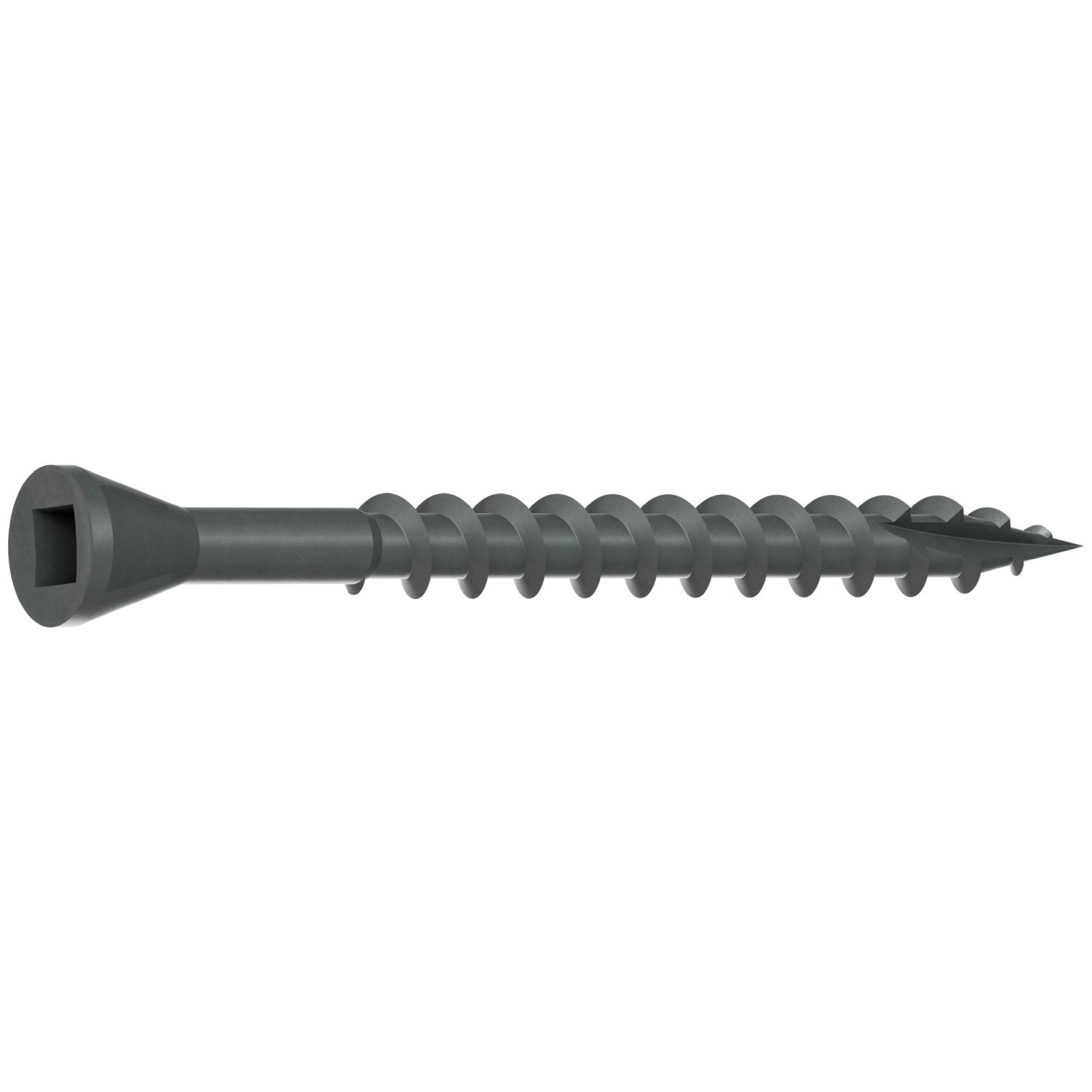 Simpson Strong-Tie DTHQ2S Trim-Head Screw, Type-17 Point, #8 x 2-in. #2U Square Drive, Quik Guard, 2000-Pack