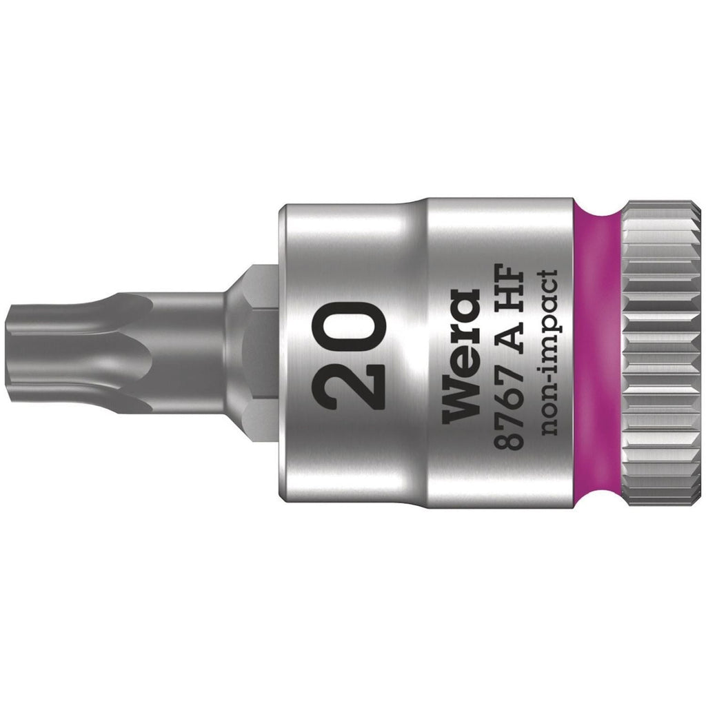 Wera 8767 A Hf Torx Zyklop Bit Socket With Holding Function, 1/4-in. Drive, Torx 20x28-mm.