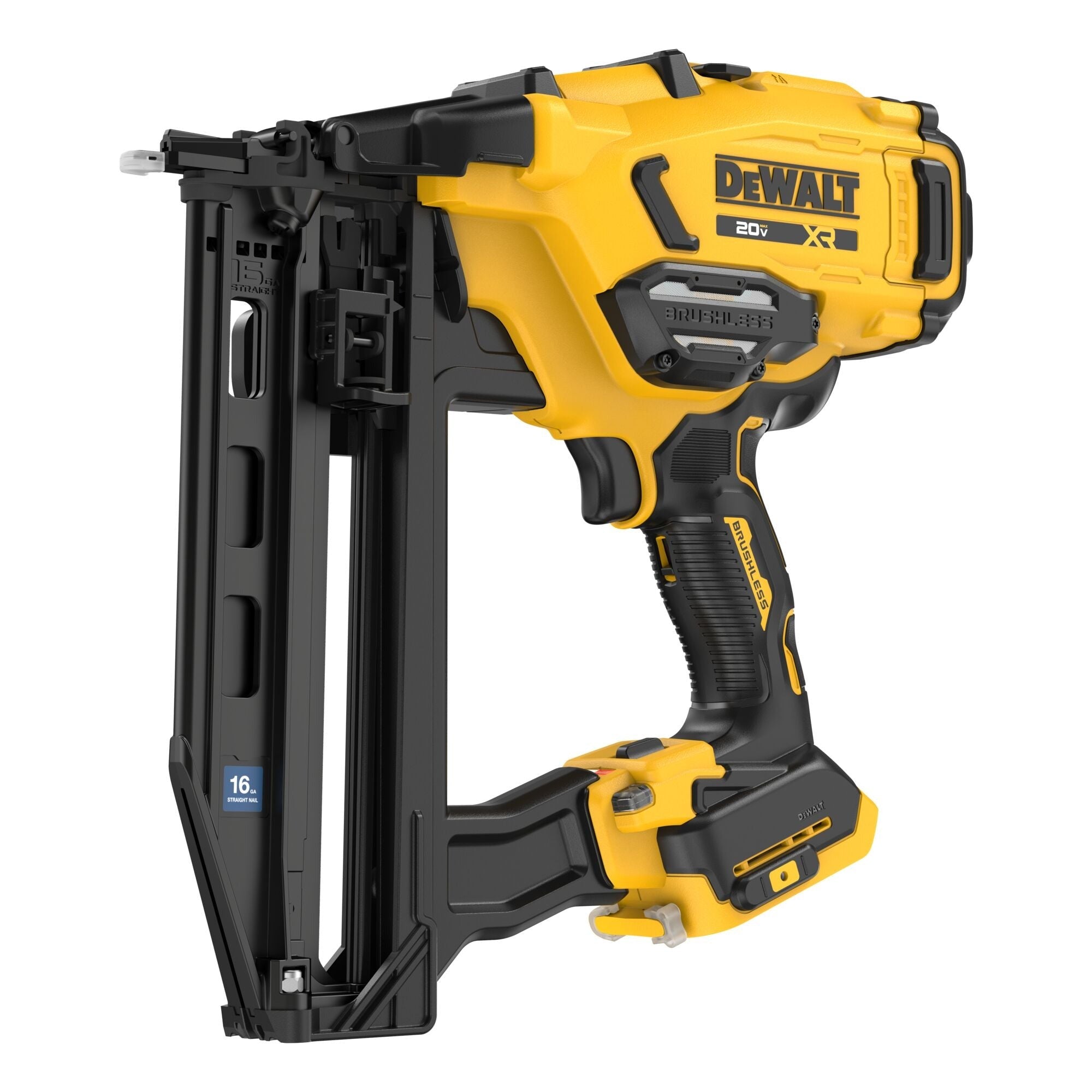 DEWALT 20V MAX* XR Cordless 16GA Straight Finish Nailer, Tool Only (DCN220B)