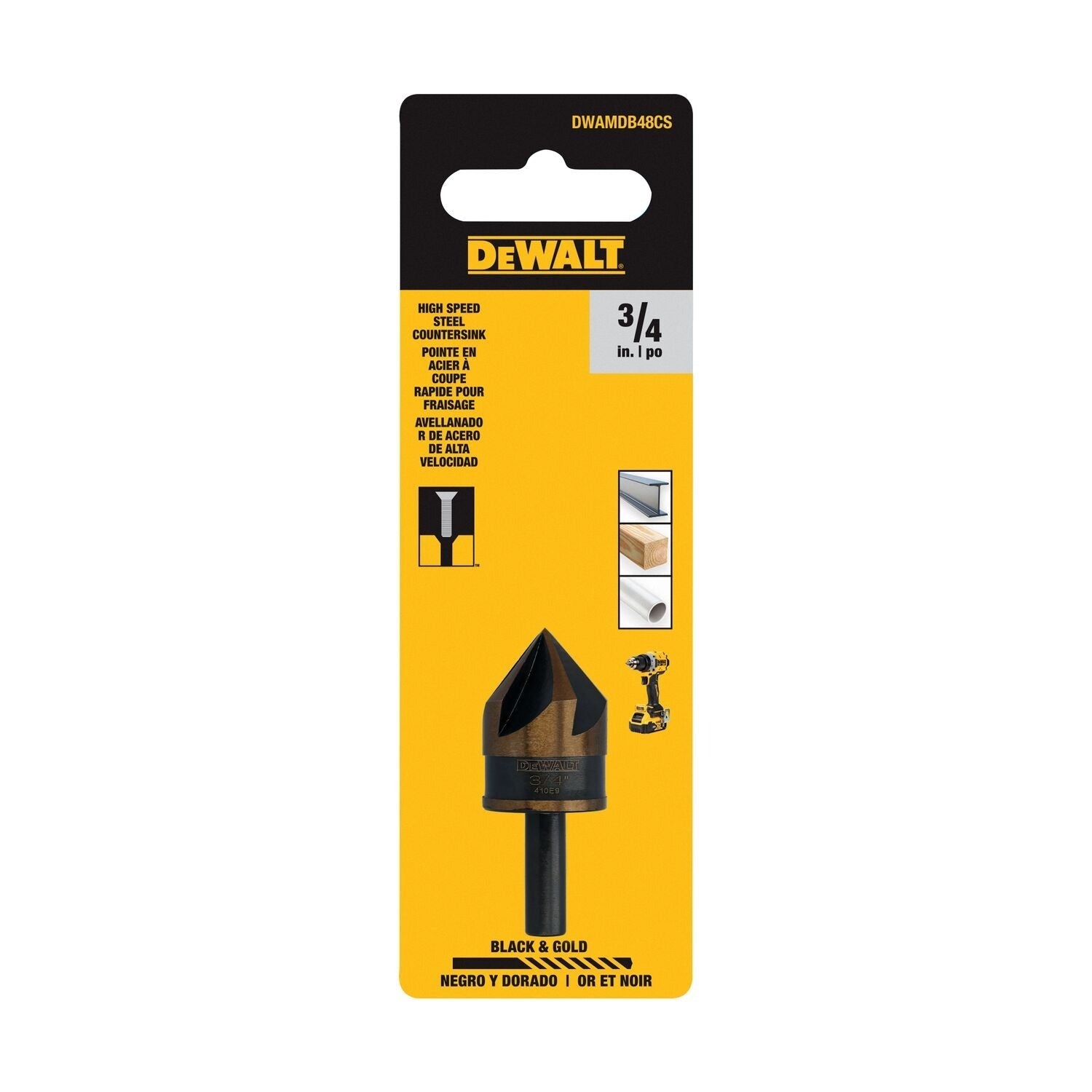 DeWALT DWAMDB48CS 3/4-in. High-Speed Steel Countersink