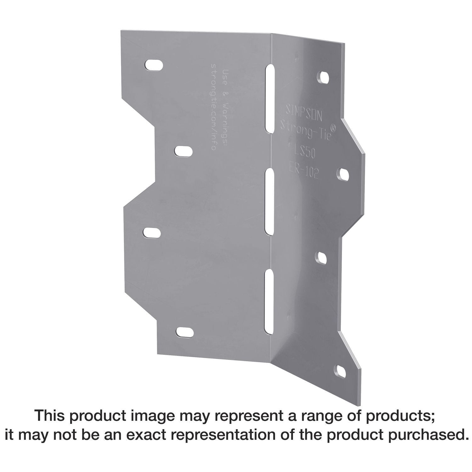 Simpson Strong-Tie LS50 LS 4-7/8-in. 18-Gauge Galvanized Adjustable L Angle