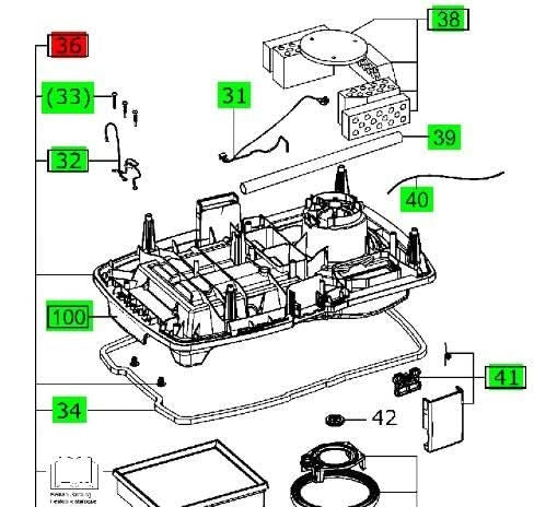 Festool 201875 CT 26/36/48 Filter Housing
