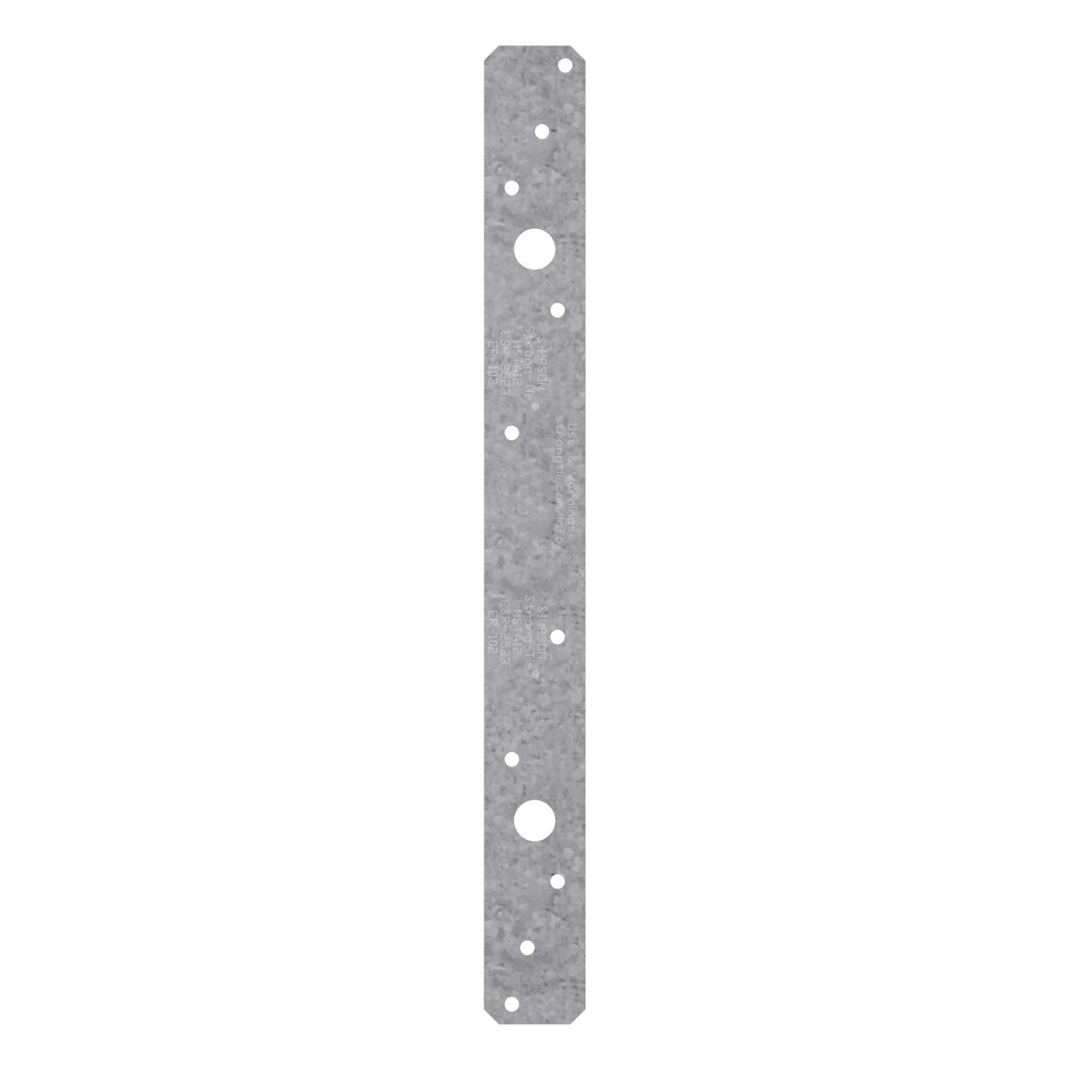 Simpson Strong-Tie MSTA12 MSTA 12-in. 18-Gauge Galvanized Medium Strap Tie