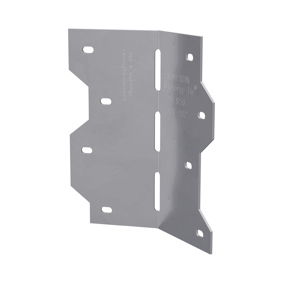 Simpson Strong-Tie LS50SS LS 4-7/8-in. 18-Gauge Stainless-Steel Adjustable L Angle