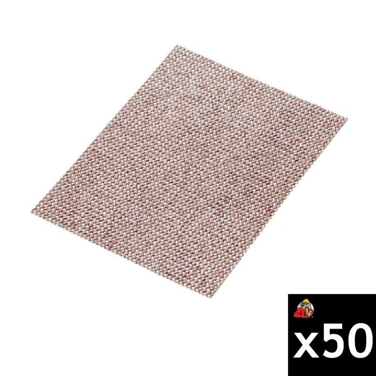 Mirka Abranet Ace 3-in. x 4-in. P120 Abrasive Sheet 50-Pack for Dust-Free Sanding (AC-129-120)