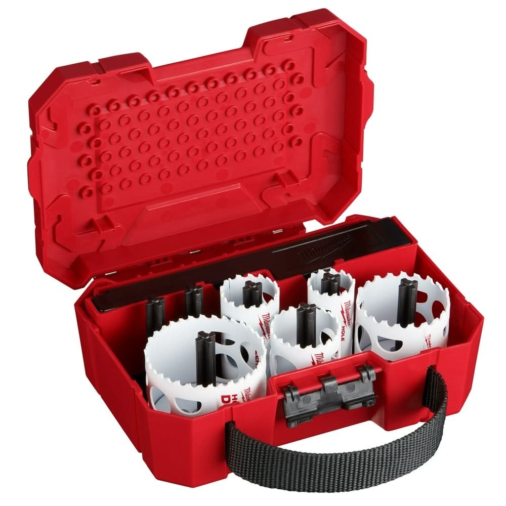 Milwaukee 49-22-4009 HOLE DOZER Large Diameter Hole Saw Kit, 9-Piece Set