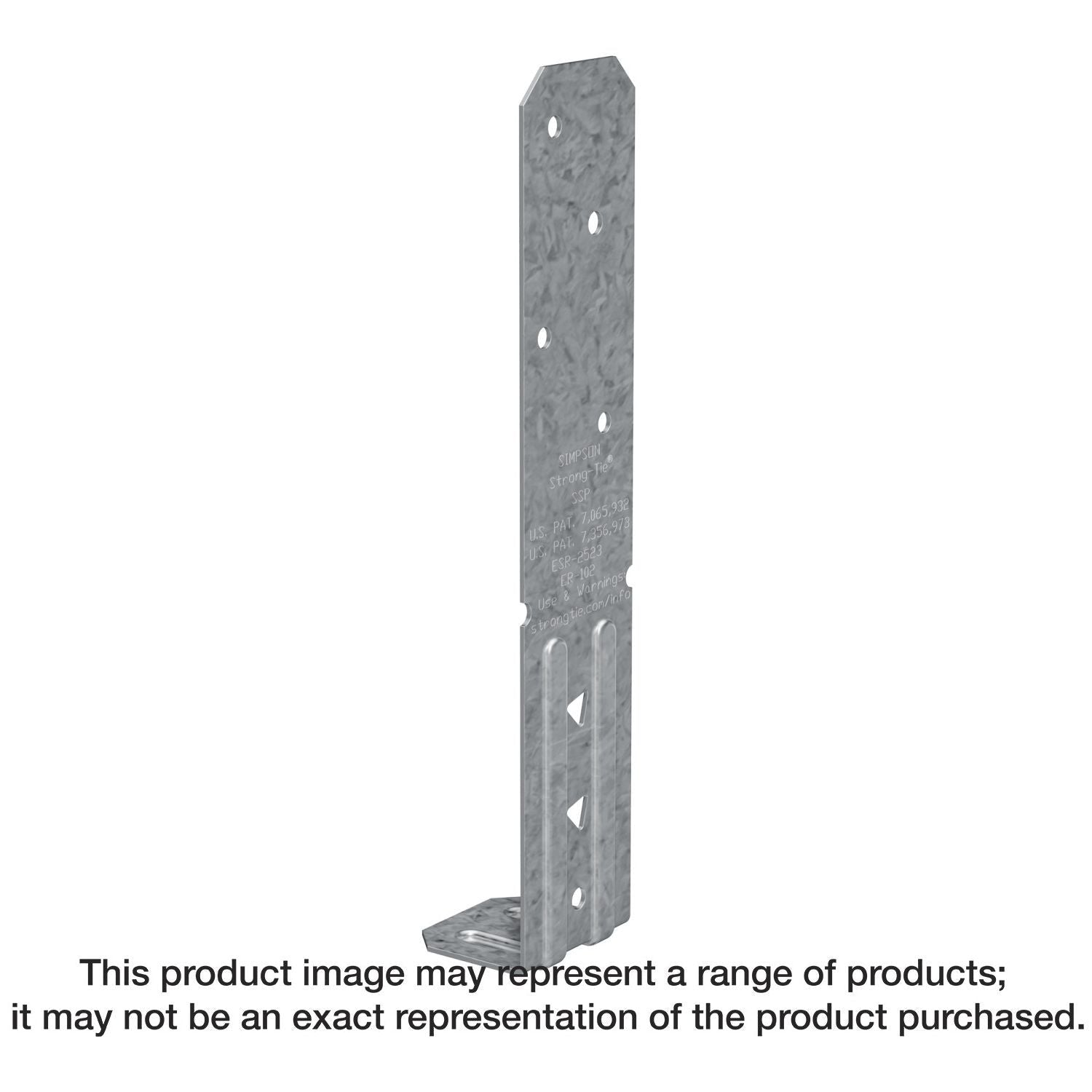 Simpson Strong-Tie SSPZ SSP 18-Gauge ZMAX Galvanized Single Stud Plate