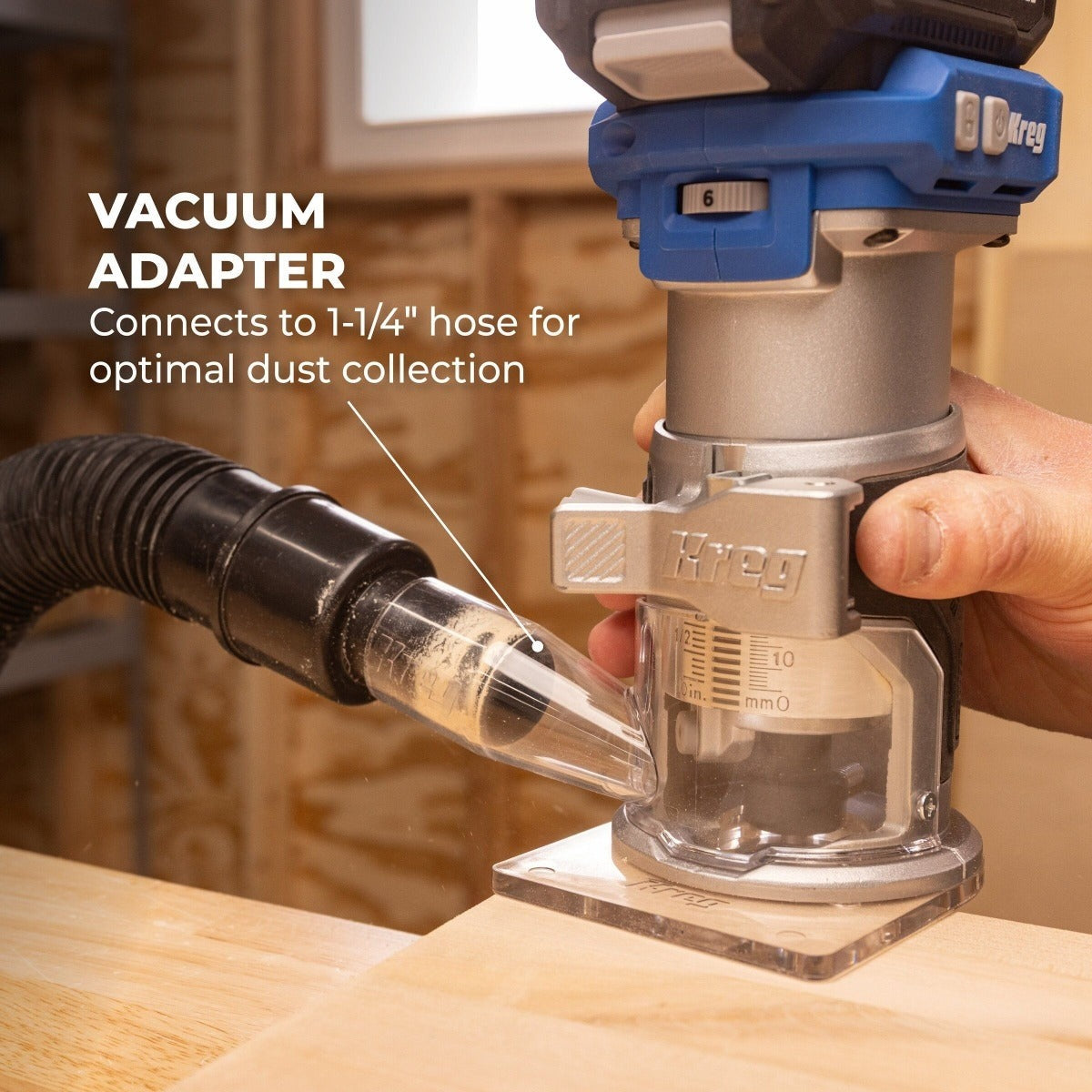 Kreg 20V Ionic Drive Cordless 1/4-in Trim Router + 2.0Ah Battery/Charger