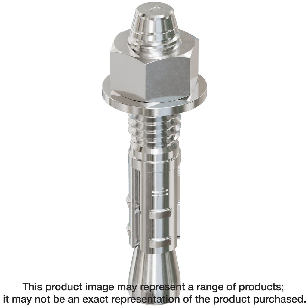 Simpson Strong-Tie STB2-372146SSR50 Strong-Bolt 2, 3/8-in. x 2-1/4-in. Type 316 Stainless-Steel Wedge Anchor, 50-Pack