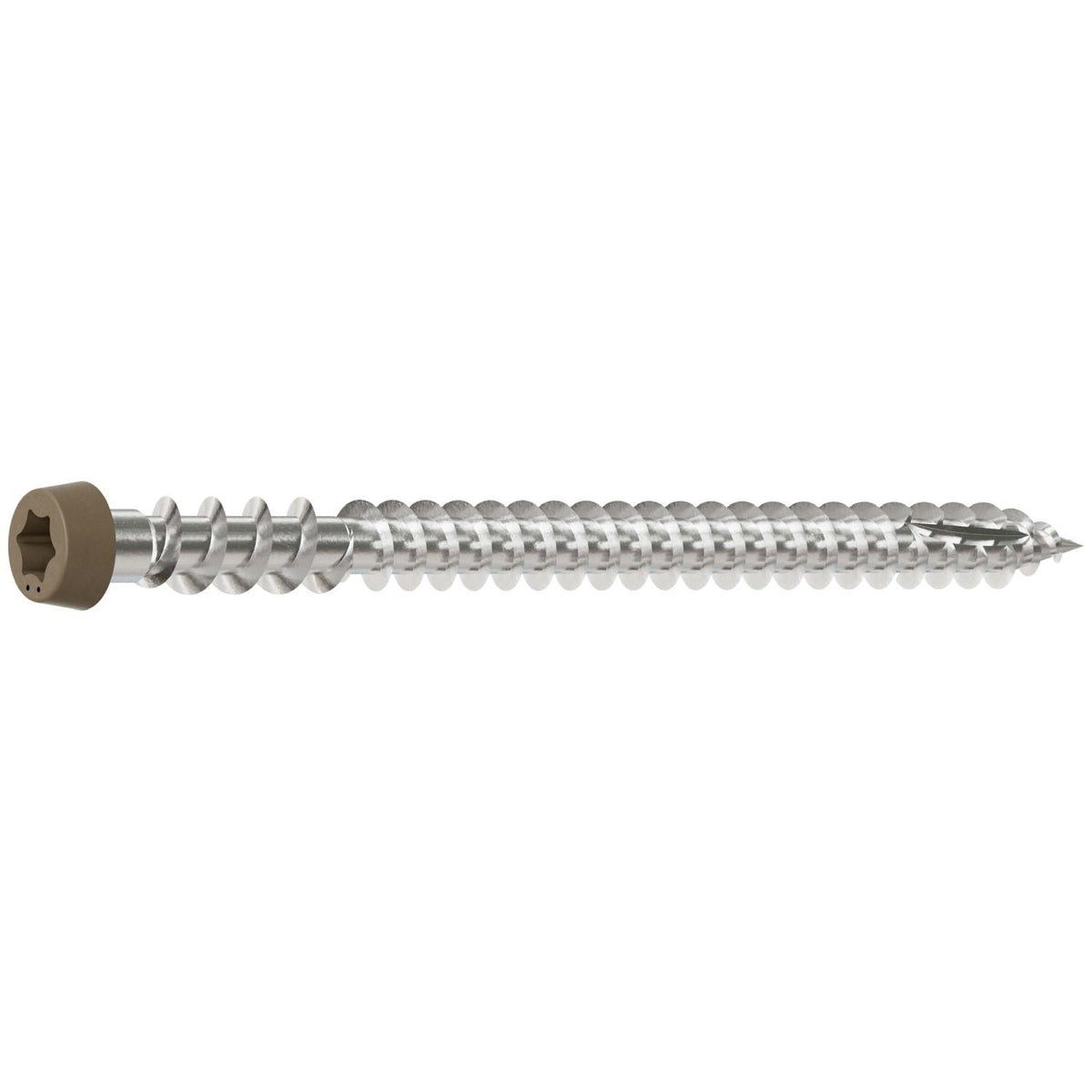 Simpson Strong-Tie DCU234MB305BR05 Deck-Drive DCU COMPOSITE Screw, #10 x 2-3/4-in. T20, Type 305, Brown 05, 1750-Pack